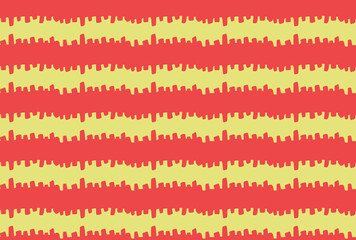 Vector texture background, seamless pattern. Hand drawn, red, yellow colors.
