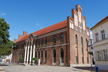 Rathaus Altstadt Parchim in Mecklenburg