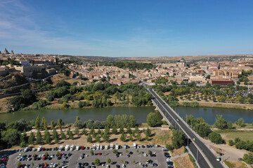 Toledo Spain aerial view