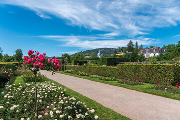 The planted park in the Gonneranlage in Baden-Baden