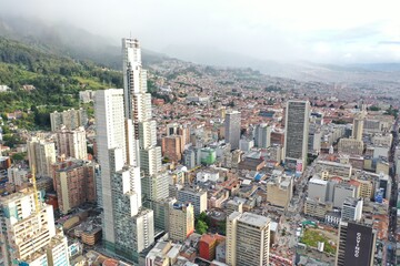 Bogotá D.C., Colombia, aereal view