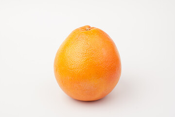 pink orange or grapefruit isolated on white background