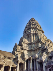 Center of Angkor Wat temple. Khmer temple. Unesco World Heritage Site. Siem Reap Province. Cambodia. South-East Asia