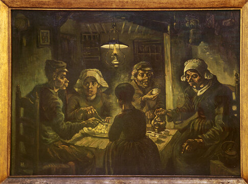 Picture of Vincent van Gogh (1853 – 1890) – The Potato Eaters. Van Gogh Museum, Amsterdam, Netherlands, Holland