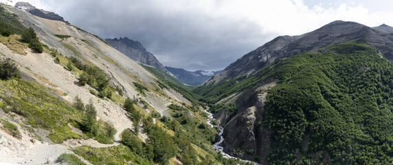 Trek jusqu'au mirador sur les Torres del Paine en Patagonie