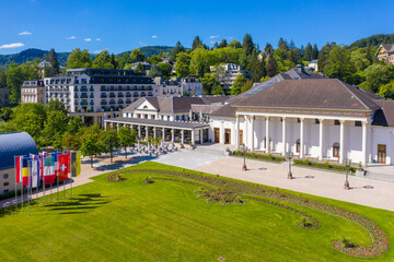 Aerial view of the historic spa in Baden-Baden