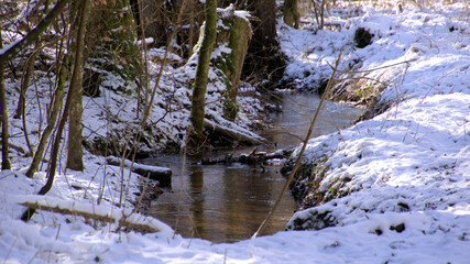 Winterlicher Bachlauf