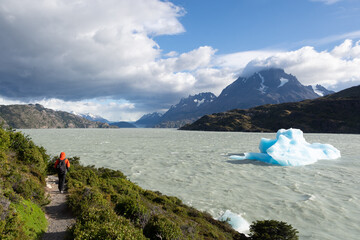 Randonnée au lac Grey, Torres del Paine, Chili