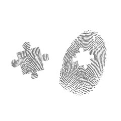 Fingerprint puzzle element