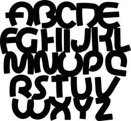 Retro style  typewriting font . minimal classic modern typeface letter and number design, graphic text alphabet vector