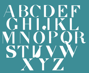 Detective font - Retro style typewriter vector font - vector classic alphabet font