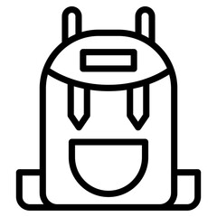 Obraz premium Icon of shoulder bag, backpack vector 