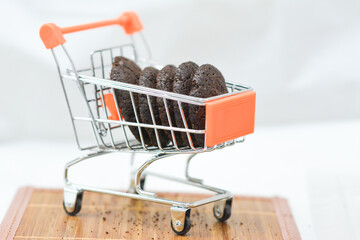 shopping cart full of gifts