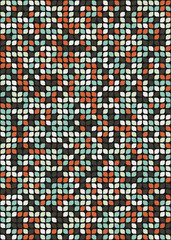 Fototapeta premium Abstract Geometric Pattern generative computational art illustration