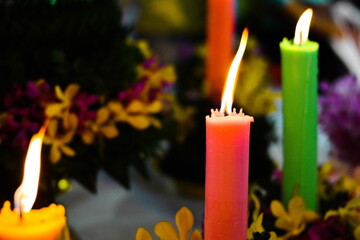 candles in the dark