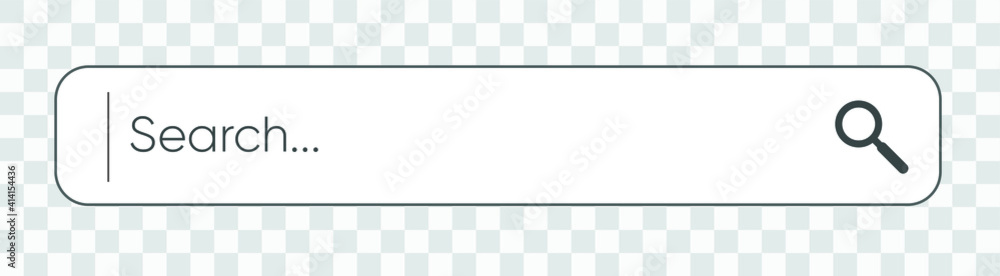 Poster search bar for browser and web site. search windows set isolated on gray. vector illustration