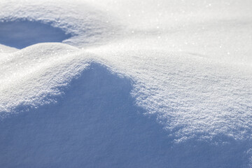 winter snowdrift cover