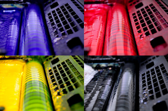 CMYK Four print colours