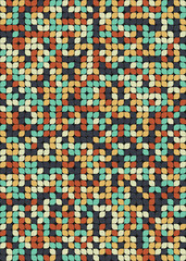 Abstract Geometric Pattern generative computational art illustration