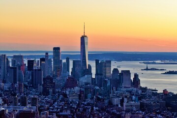 Fototapeta na wymiar New York Manhattan Skyline