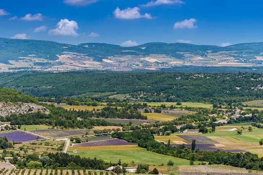 Landschaft um Sault in der Provence
