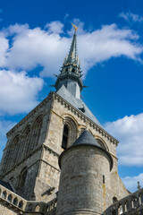 Fototapeta na wymiar Abteikirche Mont-Saint-Michel