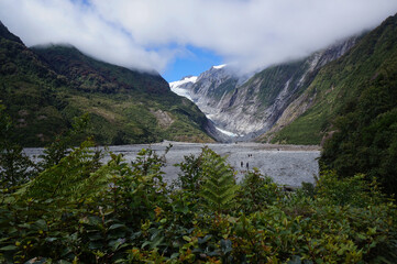 Franz Josef Glacier in Westland Tai Poutini National Park on the West Coast of New Zealand´ s South Island