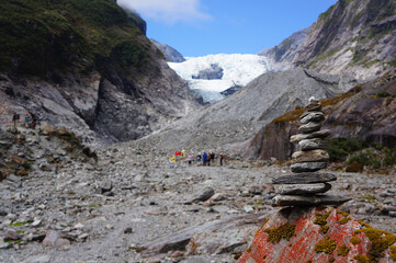 Franz Josef Glacier in Westland Tai Poutini National Park on the West Coast of New Zealand´ s...