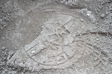 Abstract pattern print on the sand