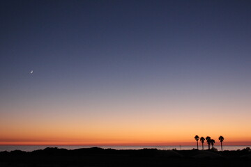 Fototapeta na wymiar Sunset from south of Spain