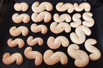 Bosworth Jumbles, traditional S shaped sweet biscuits
