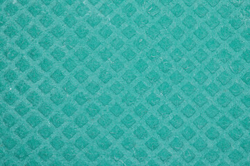 Turquoise cellulose cloth texture as background