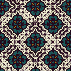 Seamless pattern with multicolored shapes.