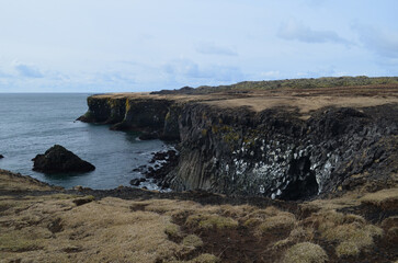 Sea Cliffs Along the Coast of Snaefellsnes Peninsula Iceland