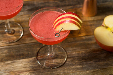 Refreshing Boozy Jack Rose Apple Cocktail