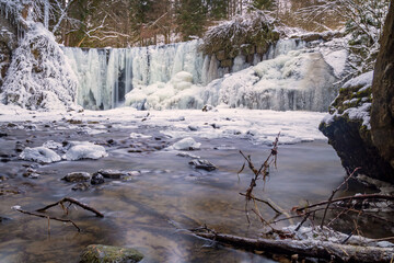Gerats - Wasserfall - Allgäu - Winter - Eis - malerisch