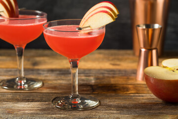Refreshing Boozy Jack Rose Apple Cocktail