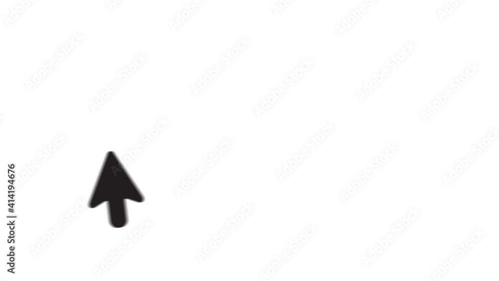 Poster Cursor icon animation with white background. Icon design. Video Animation.