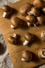 Raw Brown Organic Baby Bella Mushrooms