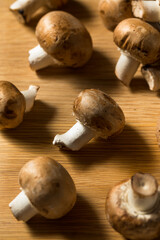Raw Brown Organic Baby Bella Mushrooms