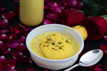 Famous Mithai Rasmalai Also Known As Rossomalai Rasamalei Ras Malai Roshmolai Made Of Curdled Milk...