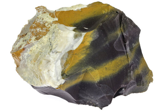 mookaite from Australia isolated on white background