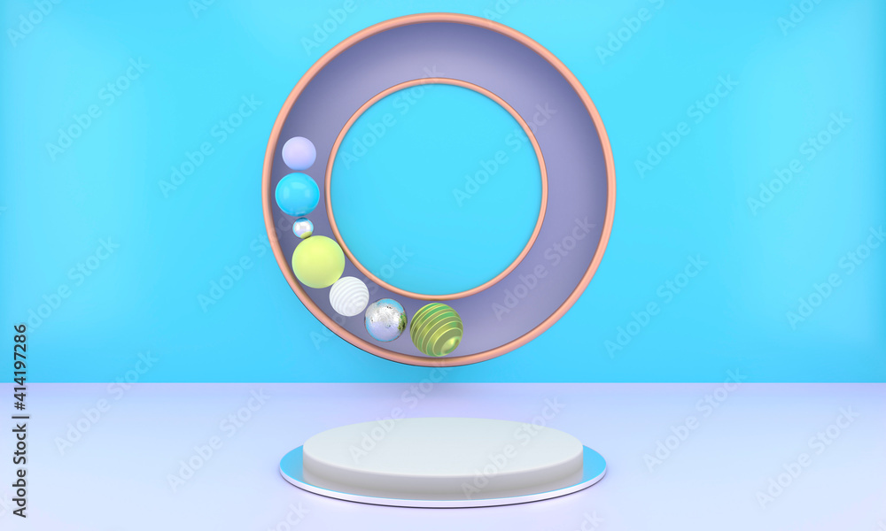 Poster abstract geometric shapes of product display with minimal and modern concepts, pedestal, podium, sta