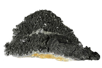 sphalerite from Herja, Romania isolated on white background