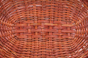 Isolated Beautiful background of plaits (natural wicker willow basket)