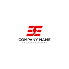 Letter EE line logo design. Linear creative minimal monochrome monogram symbol. Universal elegant vector sign design. Premium business logotype. Graphic alphabet symbol for corporate business identity