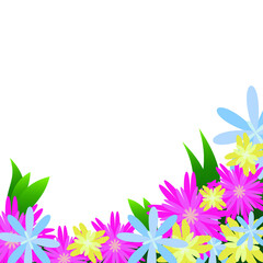 Fototapeta na wymiar frame with flowers