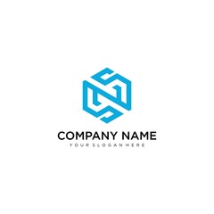 Letter N line logo design. Linear creative minimal monochrome monogram symbol. Universal elegant vector sign design. Premium business logotype. Graphic alphabet symbol for corporate business identity