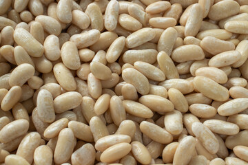 Pre-cooked white beans homemade concept