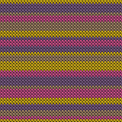 Handicraft horizontal stripes knitted texture